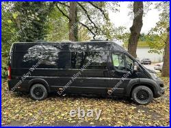 16 Black AT Alloy Wheels Fits Motorhome Camper Van 5x130 + All Terrain Tyres