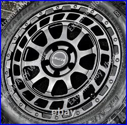 16 Black Swamper Alloy Wheels For Motorhome Camper Van 5x130 Wheels Only