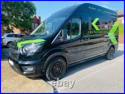 16 Black Swamper Alloy Wheels For Motorhome Camper Van 5x130 Wheels Only