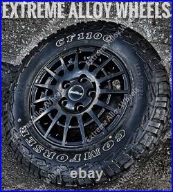 16 Black T Sport Alloy Wheels Motorhome Camper Van 5x118 + All Terrain Tyres