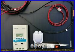 160 WATT MPPT flexi MOTORHOME CAMPER VAN SOLAR PANEL KIT Epsolar TRIRON LCD 150w