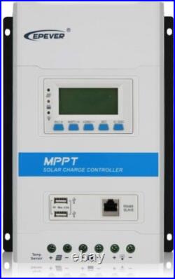 160 WATT MPPT flexi MOTORHOME CAMPER VAN SOLAR PANEL KIT Epsolar TRIRON LCD 150w