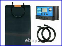 160w SOLAR PANEL LCD controller semi flexible MOTORHOME CARAVAN CAMPER VAN 160w