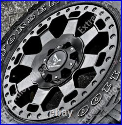 17 Black AT5 Alloy Wheels For Motorhome Camper Van 5x130 Wheels Only