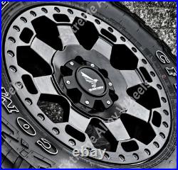 17 Black AT5 Alloy Wheels For Motorhome Camper Van 5x130 Wheels Only