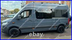 17 Black AT5 Alloy Wheels For Motorhome Camper Van 5x130 Wheels Only
