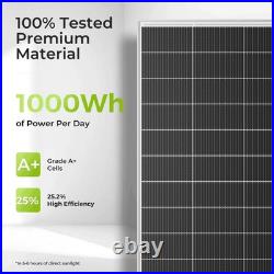 200W 400W Solar Panel 12V Off Grid with Brackets for Motorhomes Camper Van