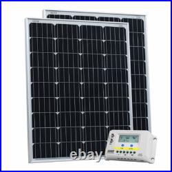 200w Solar Charging Kit 20a Charge Controller Camper Van Caravan motorhome Bo 200w Solar Charging Kit 20a Charge Controller Camper Van Caravan motorhome Bo