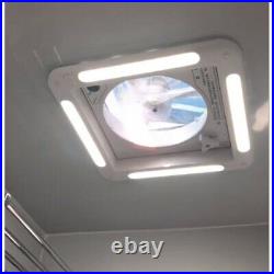 2828cm Roof Vent Fan RV Camper Van Motorhome Caravan Skylight With LED Light UK