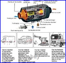 2KW Air Diesel Heater 12V for Caravan Camper Van Motorhome Night Parking Truck