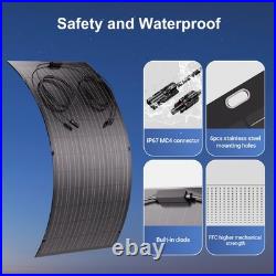 2PCS 120W? 12V 240W Flexible Solar Panel for Campervan Motorhome Marine Boat Van
