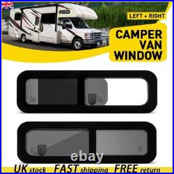 2x 780x240mm Camper Van Motorhome Sliding Opening Windows Conversion Caravan RV