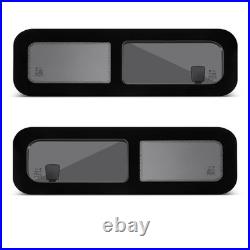 2x 780x240mm Camper Van Motorhome Sliding Opening Windows Conversion Caravan RV