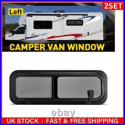 2x Camper Van Motorhome Side Sliding Opening Windows Conversion Caravan RV Left