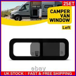 2x Camper Van Motorhome Side Sliding Opening Windows Conversion Caravan RV Left