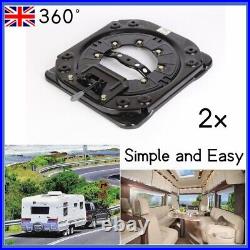 2x Seat Swivel Universal for Motorhome Campervan BUS/BOAT/TRACTOR/VAN/CAMPER UK