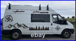 2x Side Decals For Ford Transit Camper Van Motorhome Graphics stickers ft12