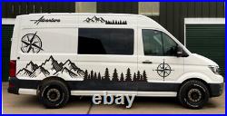 2x Side Decals For VW Volkswagen mwb Crafter Camper Van Motorhome stickers vwc3