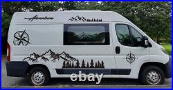 2x Side Mountain Decals For Citroen Relay lwb Camper Van Motorhome stickers cr2