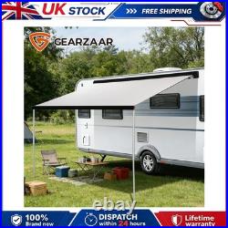 3M ELECTRIC AWNING WIND ROLL OUT SUN CANOPY CAMPERVAN MOTORHOME VAN RV With SWITCH