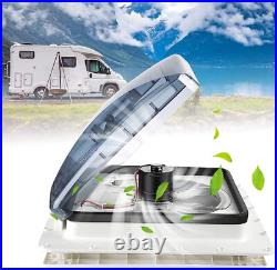 40CM Roof Vent Fan Camper Van Motorhome Crystal Turbo Fan RV Caravan Skylight 40CM Roof Vent Fan Camper Van Motorhome Crystal Turbo Fan RV Caravan Skylight