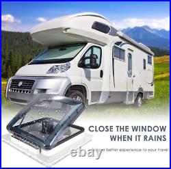 40CM Roof Vent Fan Camper Van Motorhome Crystal Turbo Fan RV Caravan Skylight 40CM Roof Vent Fan Camper Van Motorhome Crystal Turbo Fan RV Caravan Skylight