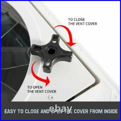 40CM Roof Vent Fan Camper Van Motorhome Crystal Turbo Fan RV Caravan Skylight 40CM Roof Vent Fan Camper Van Motorhome Crystal Turbo Fan RV Caravan Skylight