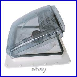 42cmx42cmx12cm RV Roof Vent Fan 12V 10 Spd Rain Sensor Camper Van Motorhome
