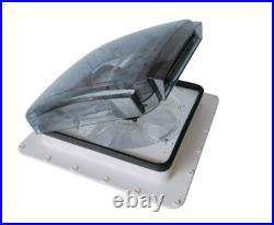 42cmx42cmx12cm RV Roof Vent Fan 12V 10 Spd Rain Sensor Camper Van Motorhome