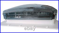 42cmx42cmx12cm RV Roof Vent Fan 12V 10 Spd Rain Sensor Camper Van Motorhome
