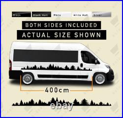 4m MOTORHOME FOREST TREES VINYL STICKERS DECALS CAMPER VAN to fit DUCATO