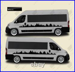 4m MOTORHOME FOREST TREES VINYL STICKERS DECALS CAMPER VAN to fit DUCATO