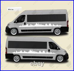 4m MOTORHOME FOREST TREES VINYL STICKERS DECALS CAMPER VAN to fit DUCATO