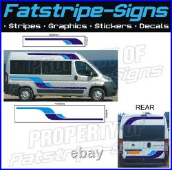 4m MOTORHOME VINYL GRAPHICS STICKERS DECALS STRIPES CAMPER VAN to fit RELAY