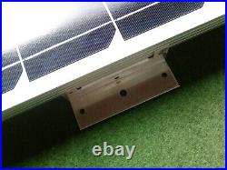 50 Watt Pv Solar Panel Kit Cable & Mppt Reg Brackets Motorhome Camper Van 50w