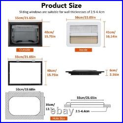 500 x 350 mm Camper Van Cassette Windows for Motorhome Window Acrylic Hinged