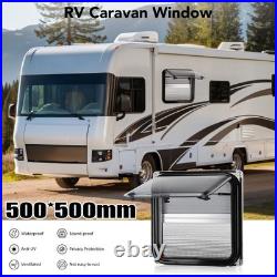 500x500mm Tempered Glass Camper Van Cassette Windows Blinds Motorhome Horsebox