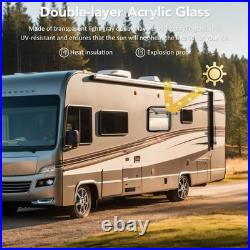 500x500mm Tempered Glass Camper Van Cassette Windows Blinds Motorhome Horsebox