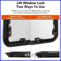 500x500mm Tempered Glass Camper Van Cassette Windows Blinds Motorhome Horsebox