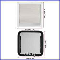 500x500mm Tempered Glass Camper Van Cassette Windows Blinds Motorhome Horsebox