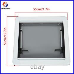 550mm x 500mm Camper Van Motorhome Cassette Window Hinged Sliding+Caravan Blind