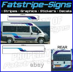 5m MOTORHOME VINYL GRAPHICS STICKERS DECALS STRIPES CAMPER VAN to fit DUCATO