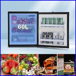 60L 12V/24V Camper Van Fridge Motorhome Portable Compressor Refrigerator 0-10