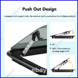 700 x 400 mm Camper Van Cassette Windows Tempered Glass Motorhome Conversion