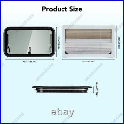 700 x 450 mm Flat Camper Van Cassette Windows Acrylic for Motorhome Window