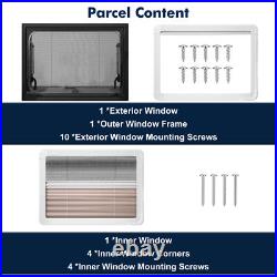 700x400mm Camper Van Caravan RV Cassette Window Hinged Blinds Motorhome Window 700x400mm Camper Van Caravan RV Cassette Window Hinged Blinds Motorhome Window