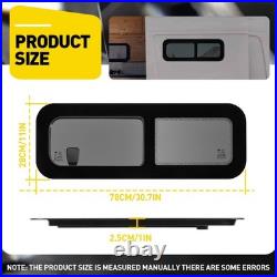 780280mm Universal Dark Tint Sliding Window for Motorhome Front Left Waterproof