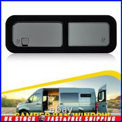 800x270mm Camper Van Motorhome Sliding Opening Windows Conversion Caravan Black