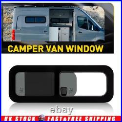 800x270mm Camper Van Motorhome Sliding Opening Windows Conversion Caravan Black