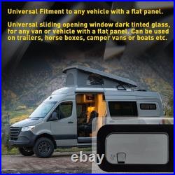 800x270mm Camper Van Motorhome Sliding Opening Windows Conversion Caravan Black